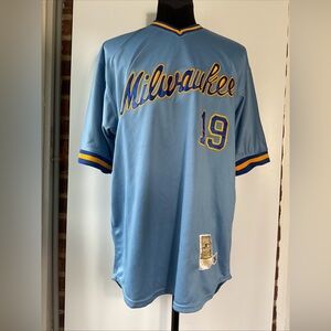 Mitchell & Ness 1982 Milwaukee Brewers Robin Yount Stitched Jersey Size 56
